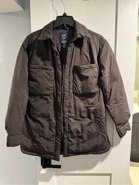 GAP Unisex Dark Brown Quilted Puffer Jacket